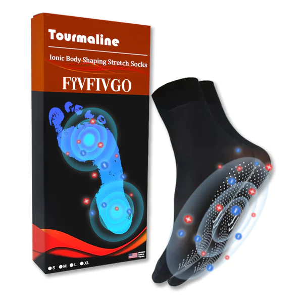 Calcetines Elásticos Moldeadores de Cuerpo Iónico de Turmalina Fivfivgo™