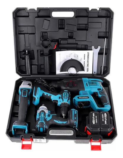 Kit de caja de 4 herramientas con batería sin escobillas de 21 V